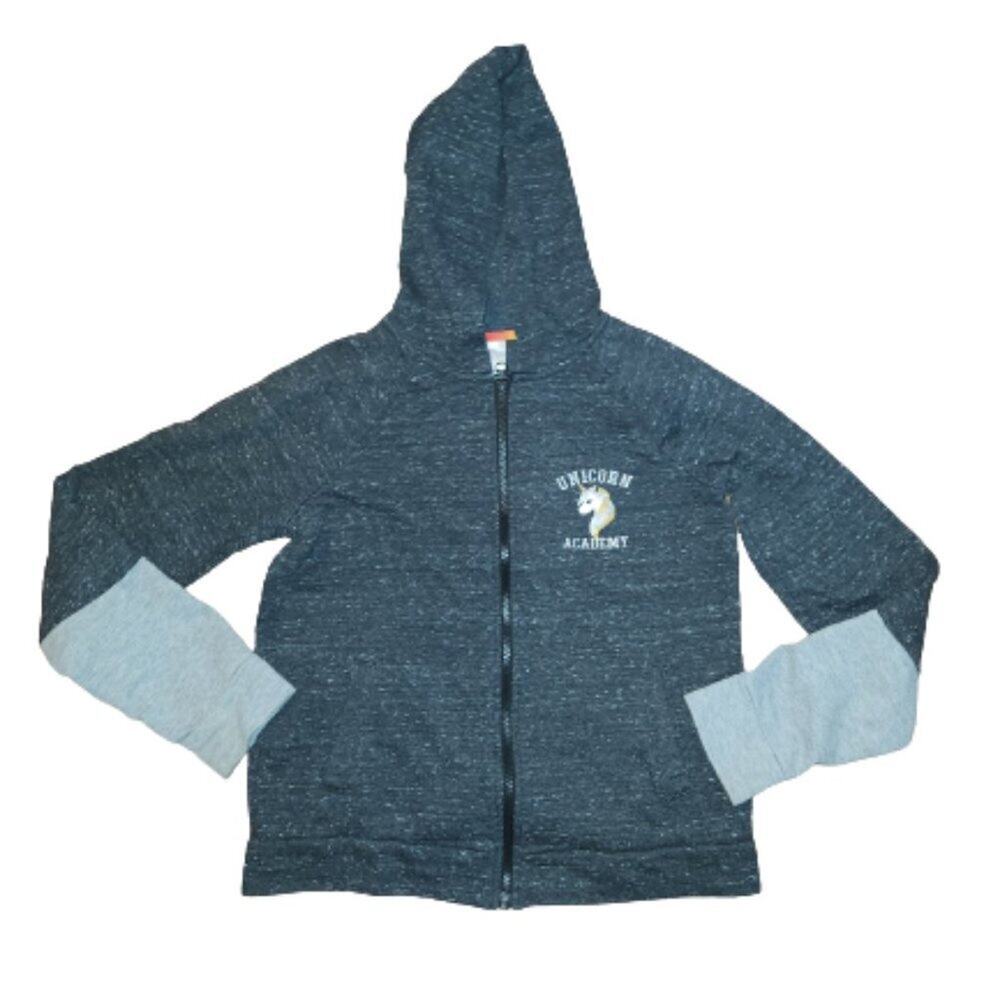 Athletic Works UNICORN ACADEMY Zip Hoodie Hooded Jacket Kids Girls || XL 14-16